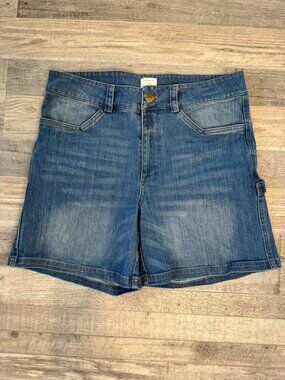Ripton Co denim jorts cargo womens size 33 Inseam 6"  Denim Shorts O37